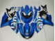 Bleu Vert Blanc Kits Carénages Moto Suzuki GSXR 1000 2009-2016