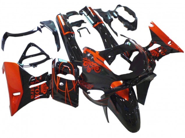 Noir Brillant Rouge Corona Extra Carénage Moto Kawasaki ZZR600 1998-2003