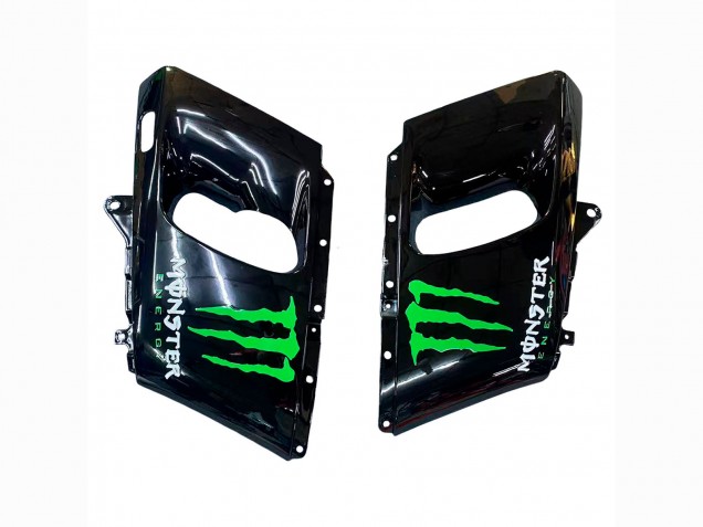 Vert Noir Monstre Elf Carénage Moto Kawasaki ZZR600 1998-2003