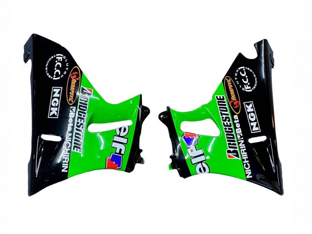Vert Noir Monstre Elf Carénage Moto Kawasaki ZZR600 1998-2003