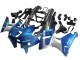 Bleu Argent Noir Carénage Moto Kawasaki ZZR600 1998-2003