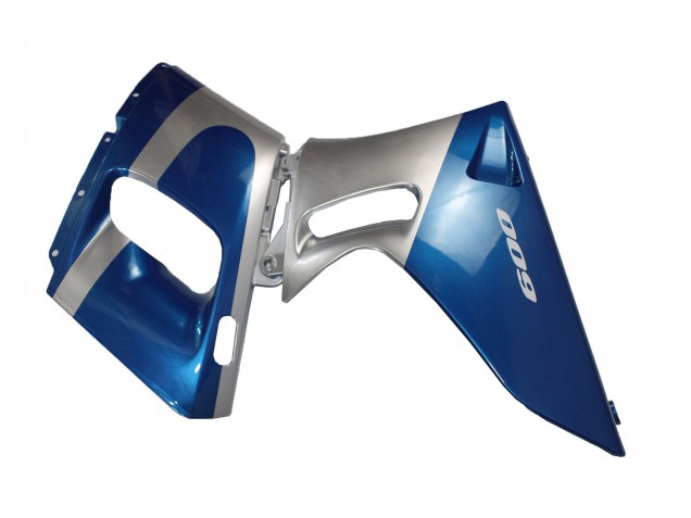Bleu Argent Noir Carénage Moto Kawasaki ZZR600 1998-2003