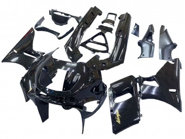 Noir Brillant Or Ninja Carénage Moto Kawasaki ZZR600 1998-2003 Pas Chère