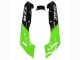 Vert Noir Brillant Flamme Carénage Moto Kawasaki ZZR600 1998-2003