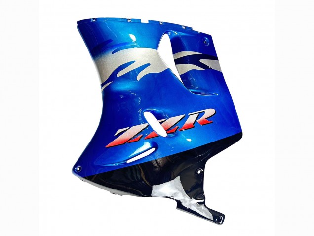 Bleu Argent Noir Carénage Moto Kawasaki ZZR1100 1993-2003