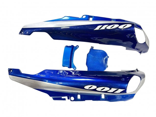 Bleu Argent Noir Carénage Moto Kawasaki ZZR1100 1993-2003