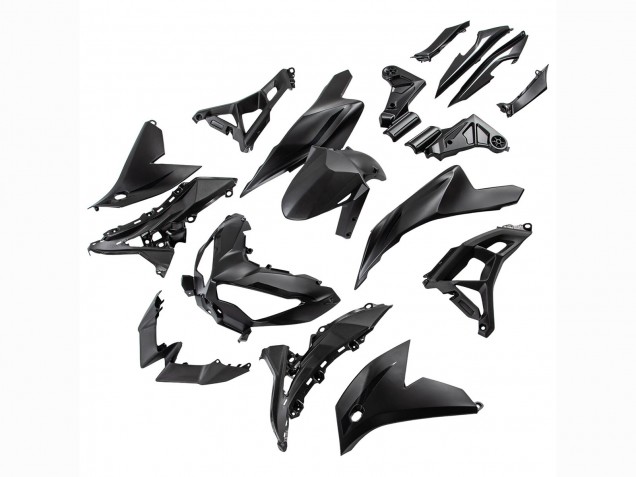 Noir Mat Carénage Moto Kawasaki Versys 650 2022-2025