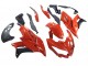 Rouge Noir Mat Carénage Moto Kawasaki Versys 650 2015-2021