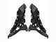 Vert Foncé Noir Carénage Moto Kawasaki Versys 650 2022-2025