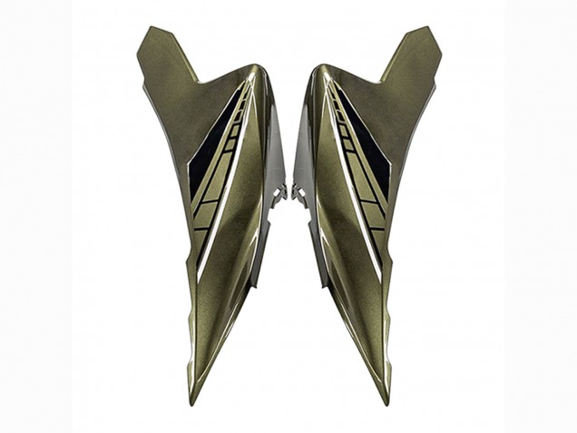 Vert Foncé Noir Carénage Moto Kawasaki Versys 650 2022-2025