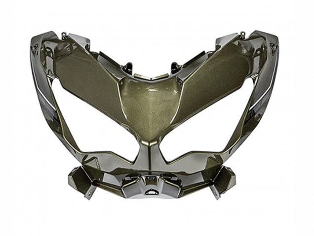 Vert Foncé Noir Carénage Moto Kawasaki Versys 650 2022-2025