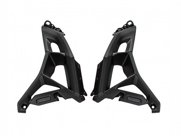 Vert Noir Brillant Carénage Moto Kawasaki Versys 650 2022-2025