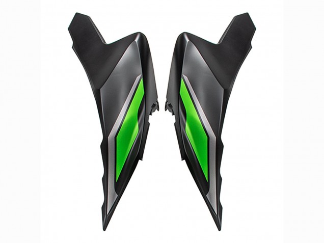 Vert Noir Brillant Carénage Moto Kawasaki Versys 650 2022-2025