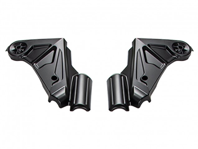 Vert Noir Brillant Carénage Moto Kawasaki Versys 650 2022-2025