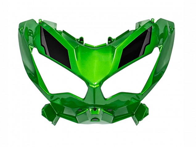 Vert Noir Brillant Carénage Moto Kawasaki Versys 650 2022-2025