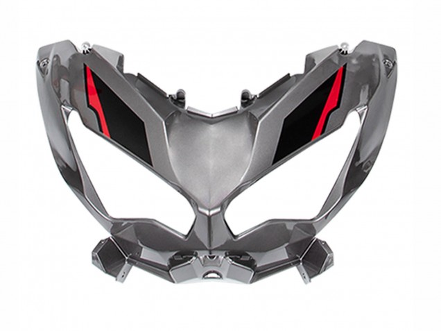 Gris Rouge Noir Carénage Moto Kawasaki Versys 650 2022-2025