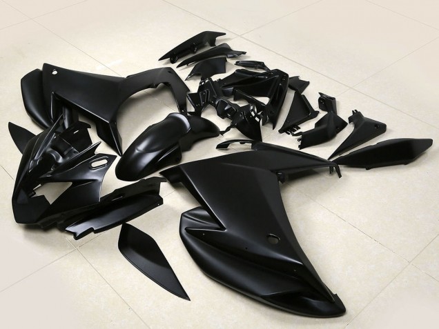 Noir Mat Carénage Moto Yamaha FZ6R 2009-2015