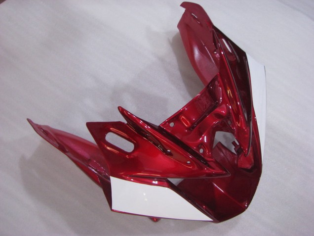 Rouge Blanc Noir Carénage Moto Yamaha FZ6R 2009-2015