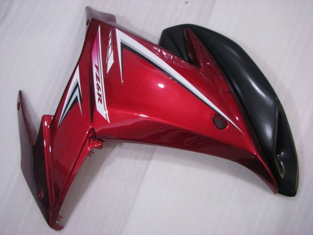 Rouge Blanc Noir Carénage Moto Yamaha FZ6R 2009-2015