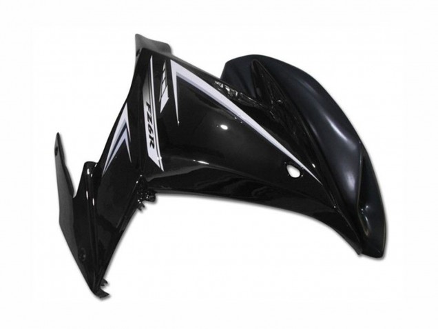 Noir Brillant Blanc Carénage Moto Yamaha FZ6R 2009-2015