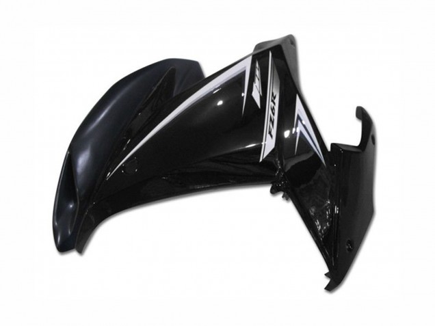 Noir Brillant Blanc Carénage Moto Yamaha FZ6R 2009-2015
