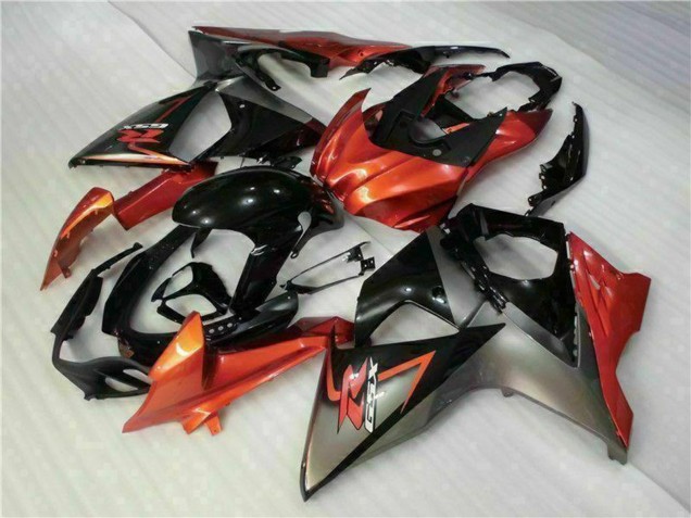 Orange Noir Brillant Carénage Moto Suzuki GSXR 1000 2009-2016