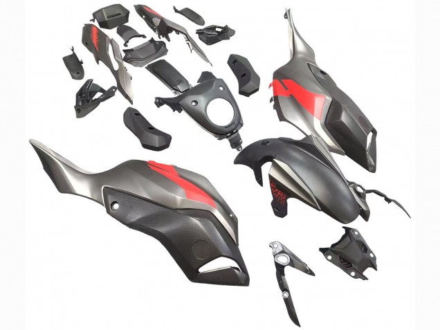 Gris Rouge Carénage Moto Yamaha MT07/FZ07 2012-2017
