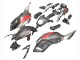 Gris Rouge Carénage Moto Yamaha MT07/FZ07 2012-2017