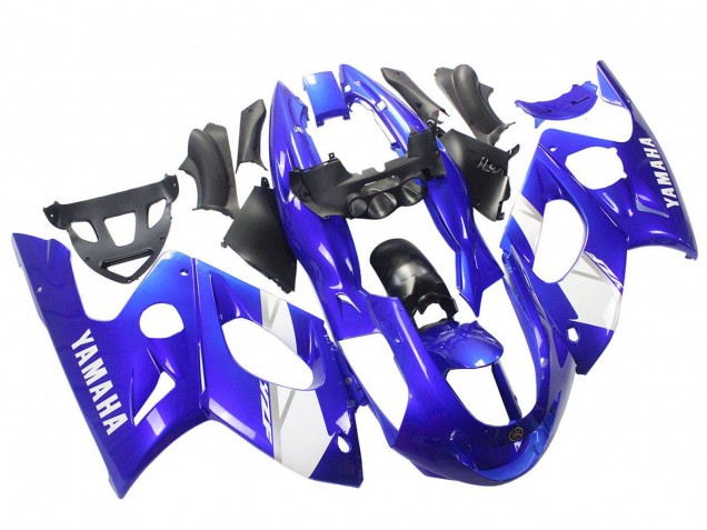 Bleu Blanc Argent Carénages Moto Yamaha YZF600R Thundercat 1996-2007