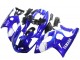 Bleu Blanc Argent Carénages Moto Yamaha YZF600R Thundercat 1996-2007
