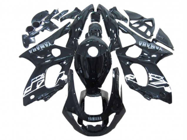 Noir Brillant Blanc Carénage Moto Yamaha YZF600R Thundercat 1996-2007