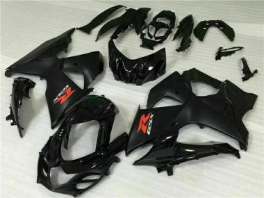 Noir Brillant Noir Mat Carénages Moto Suzuki GSXR 1000 2009-2016 Pas Chère