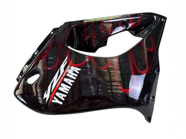 Noir Rouge Foncé Flamme Carénage Moto Yamaha YZF 1000R Thunderace 1997-2007