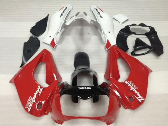 Rouge Noir Blanc Thundecourses Carénages Moto Yamaha YZF 1000R Thunderace 1997-2007