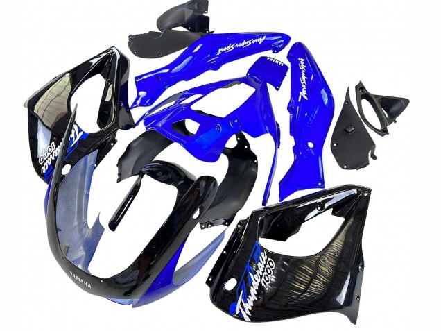 Bleu Noir Thundecourses Carénage Moto Yamaha YZF 1000R Thunderace 1997-2007