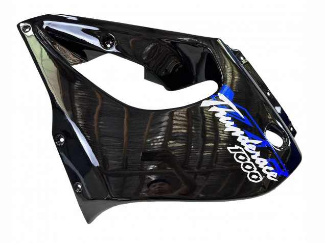 Bleu Noir Thundecourses Carénage Moto Yamaha YZF 1000R Thunderace 1997-2007