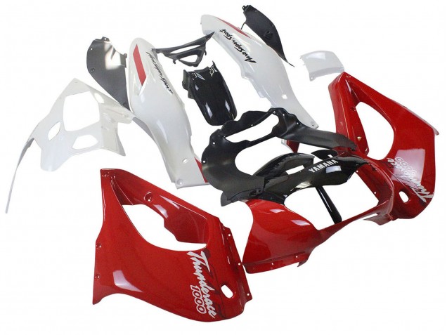 Rouge Noir Blanc Thundecourses Carénage Moto Yamaha YZF 1000R Thunderace 1997-2007