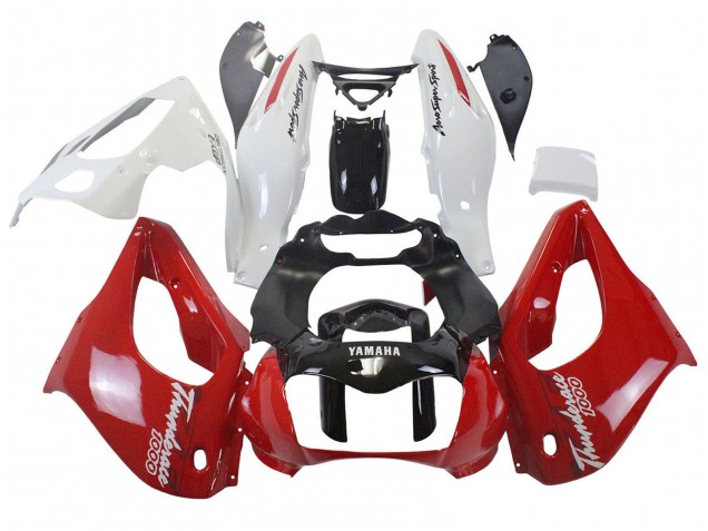 Rouge Noir Blanc Thundecourses Carénage Moto Yamaha YZF 1000R Thunderace 1997-2007