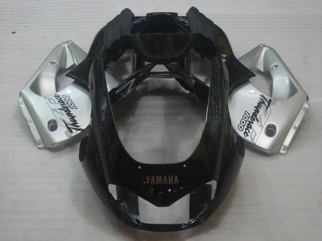 Noir Argent Thundecourses Carénage Moto Yamaha YZF 1000R Thunderace 1997-2007