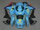 Bleu Jaune Rizla 19 Rouge Carénage Moto Suzuki GSXR 1000 2009-2016