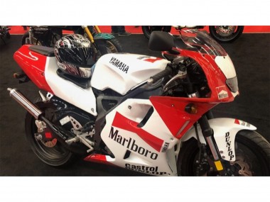 Blanc Rouge Marlboro Castrol Dunlop Carénage Moto Yamaha TZR250 3XV 1991-1994 Pas Chère