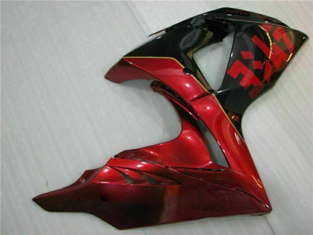 Rouge Noir Brillant Carénage Moto Suzuki GSXR 1000 2009-2016