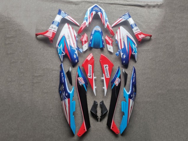 Bleu Clair Rouge Noir Carénage Moto Yamaha TMAX560 2019-2021
