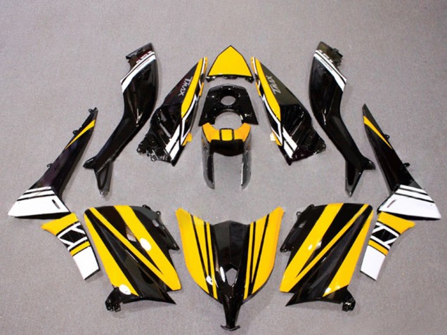 Noir Brillant Jaune Blanc Carénage Moto Yamaha TMAX530 2012-2014