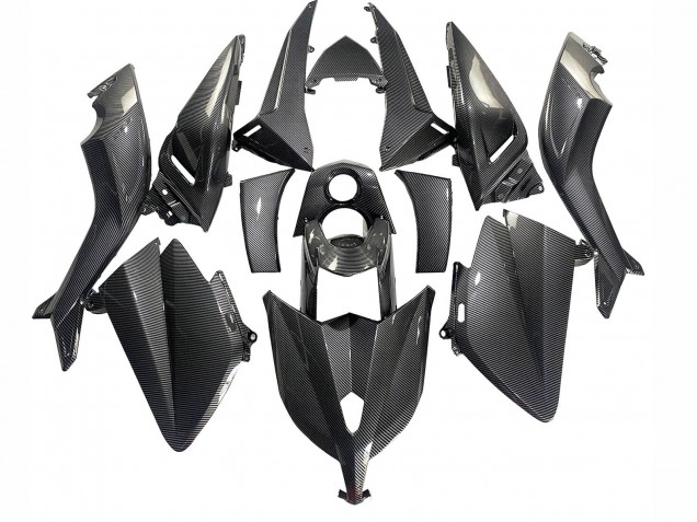 Noir Fibre de Carbone Carénage Moto Yamaha TMAX530 2012-2014