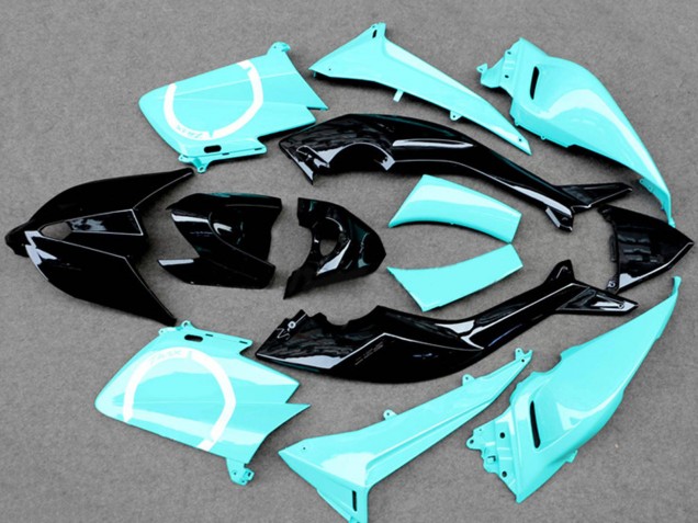Bleu Clair Noir Brillant Carénage Moto Yamaha TMAX530 2012-2014