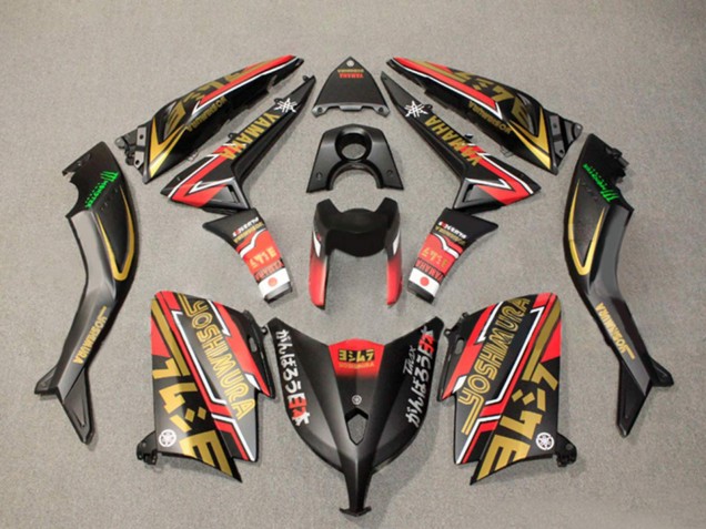Noir Mat Or Rouge Carénage Moto Yamaha TMAX530 2012-2014