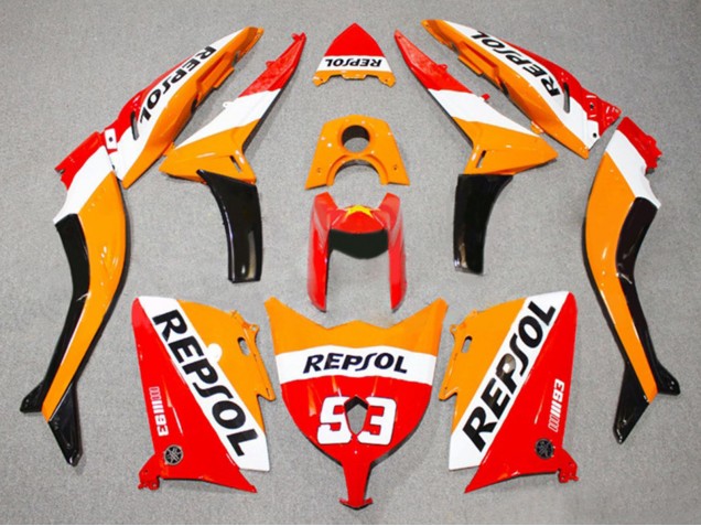 Rouge Orange Blanc Repsol 93 Carénage Moto Yamaha TMAX530 2012-2014