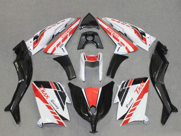 Blanc Rouge Noir Courses Carénage Moto Yamaha TMAX530 2012-2014