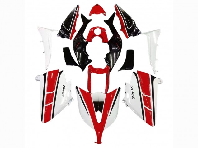 Rouge Blanc Noir Carénage Moto Yamaha TMAX530 2012-2014